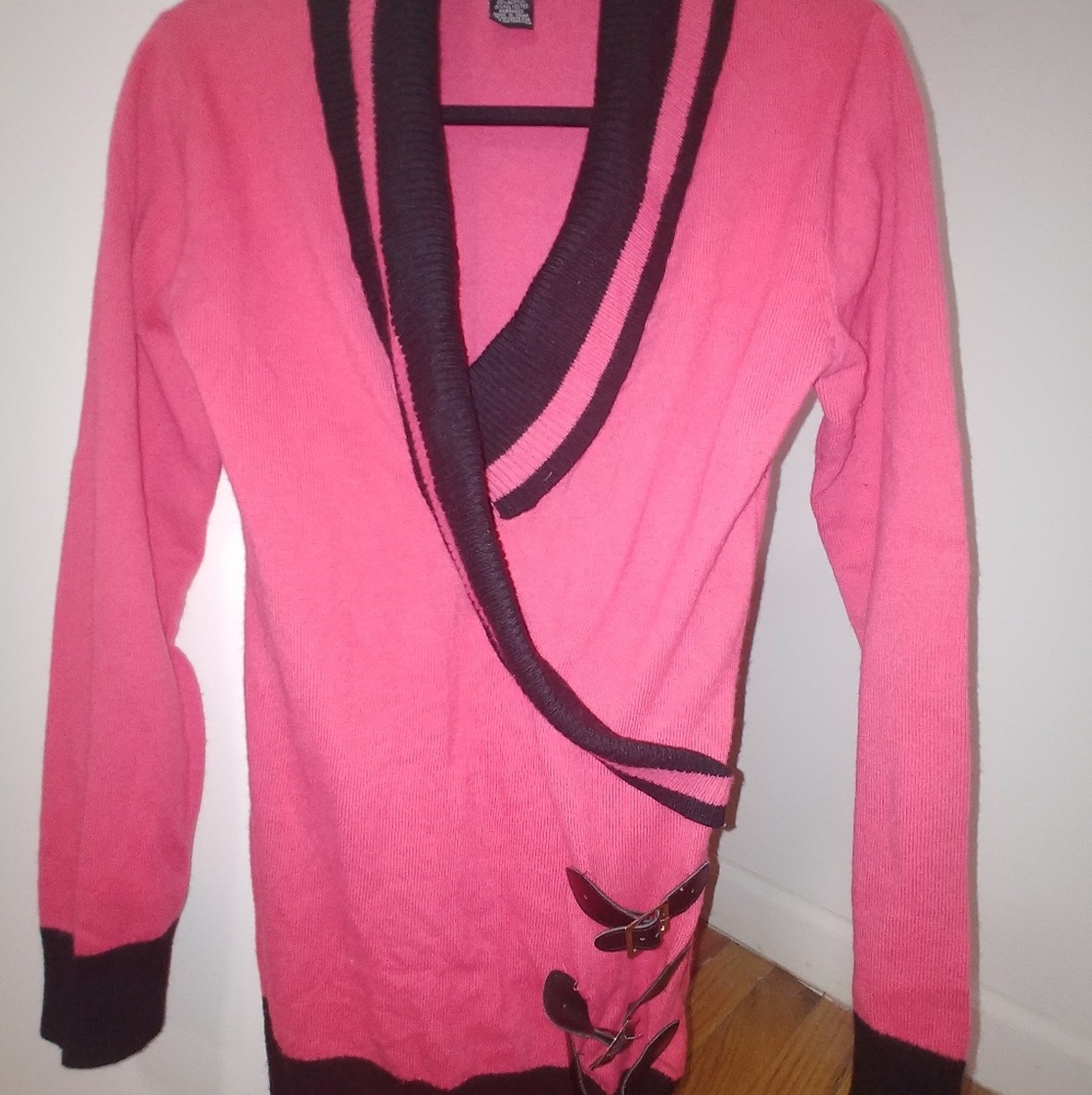 Pink and Black Sweater